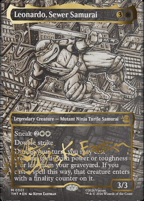Leonardo, Sewer Samurai [Foil] — Teenage Mutant Ninja Turtles