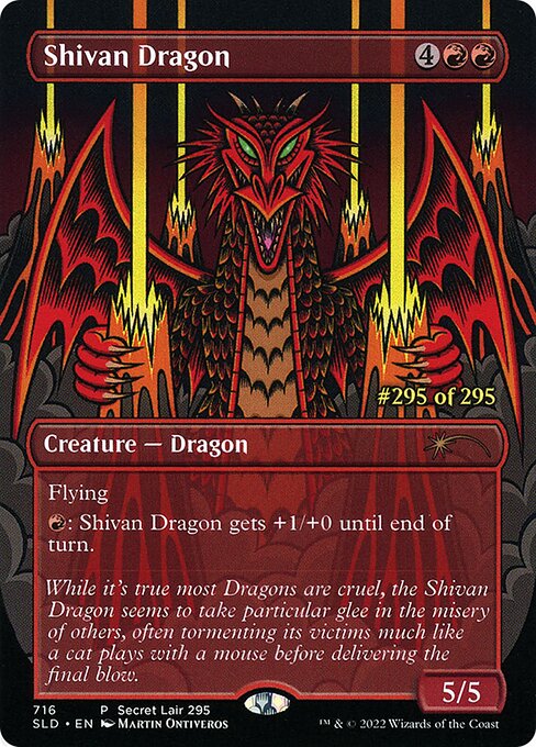 Shivan Dragon — Secret Lair Drop
