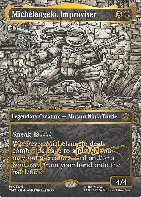 Michelangelo, Improviser [Foil] — Teenage Mutant Ninja Turtles