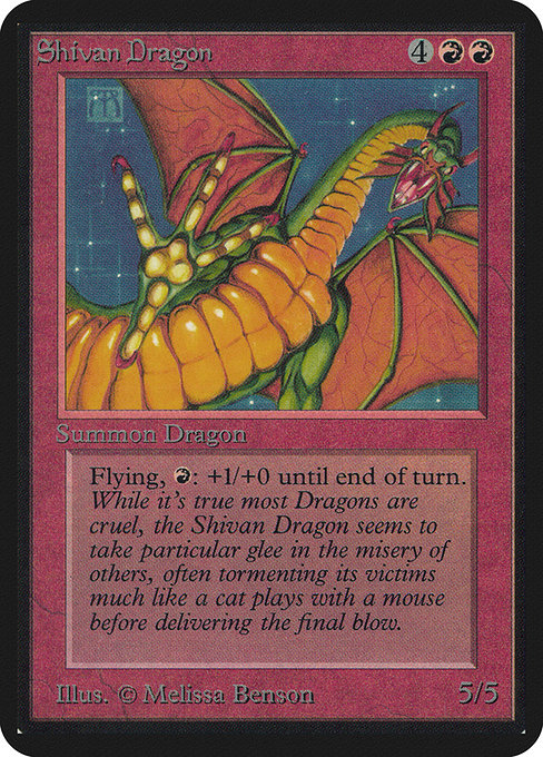 Shivan Dragon — Limited Edition Alpha