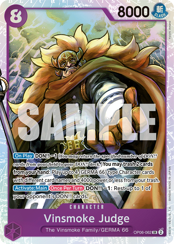 All Vinsmoke Judge Cards & Master Set Prices | Pack Magik