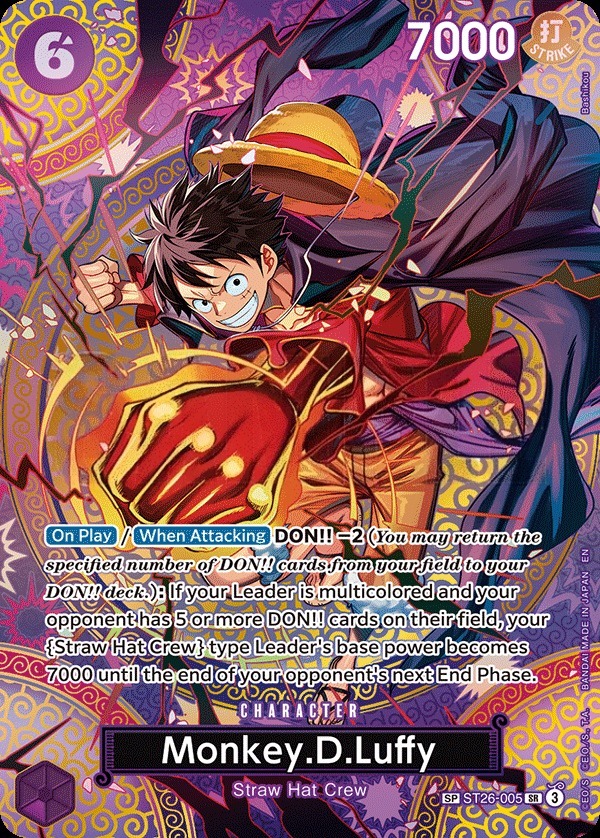 ワンピースカード モンキー・D・ルフィ ST26-005 SP Monkey.D.Luffy [SP] #ST26-005 Price - Adventure on Kami's Island