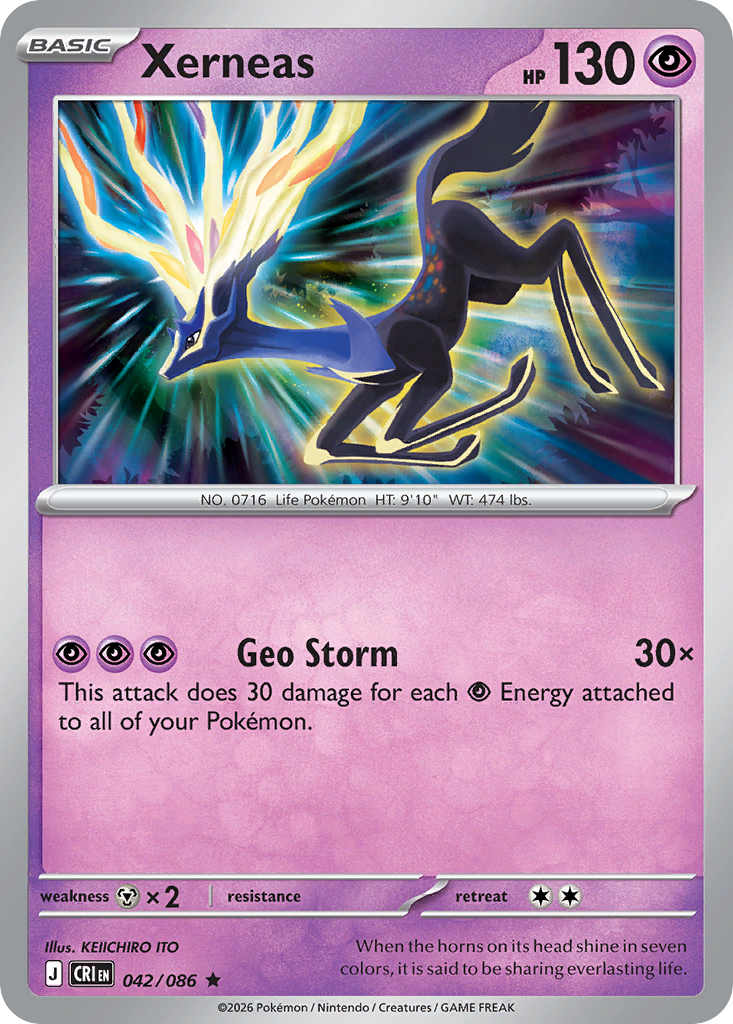 Xerneas #042/086 Price - Chaos Rising | Pack Magik