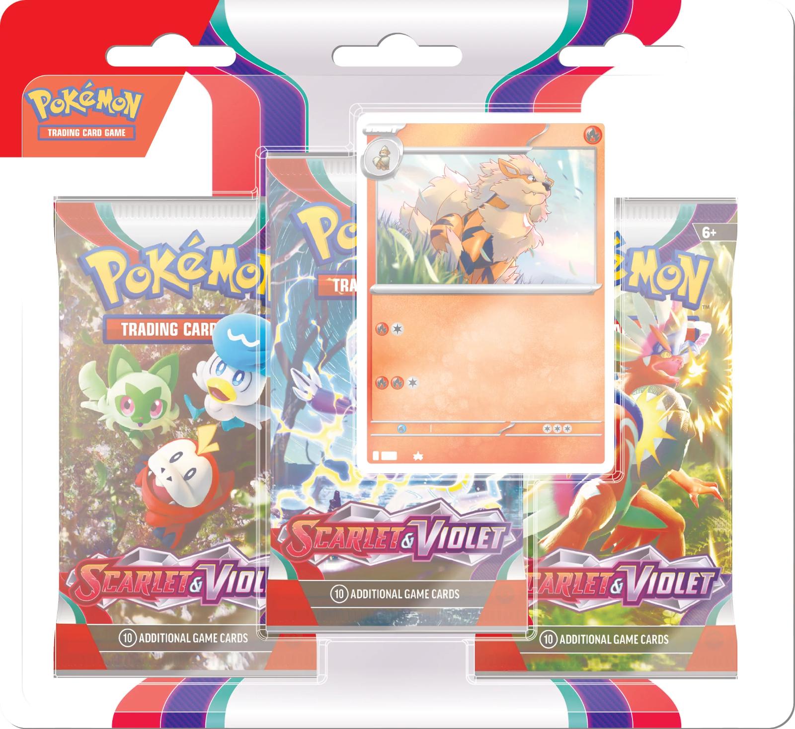 Arcanine 3-Pack Blister