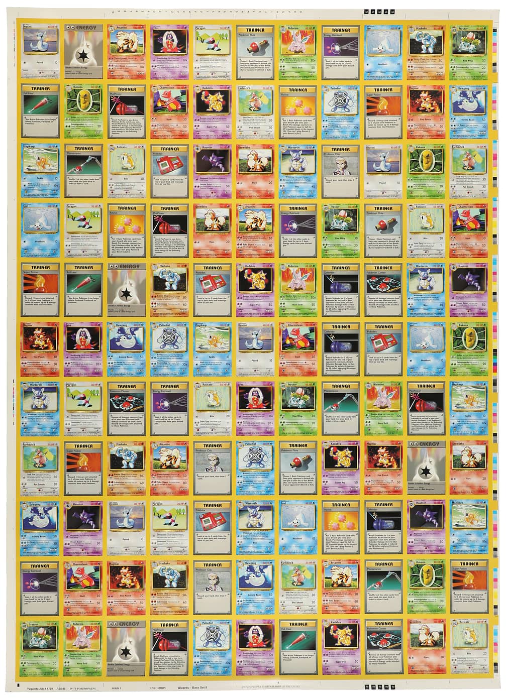 Base Set Uncut Sheet [Japanese]