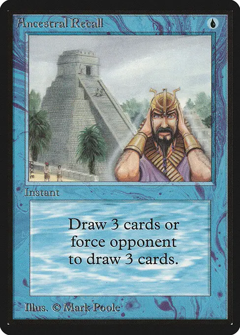 Ancestral Recall — Limited Edition Beta