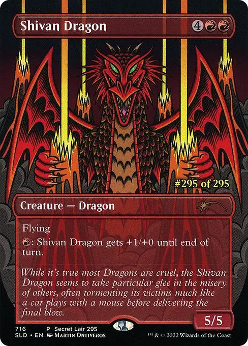 Shivan Dragon — Secret Lair Drop