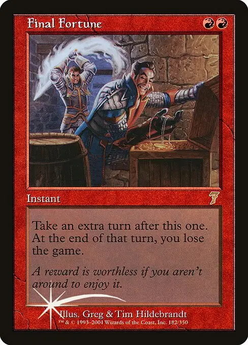 Final Fortune [Foil] — Seventh Edition