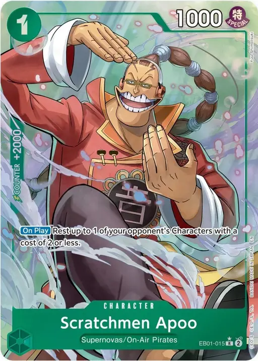 Scratchmen Apoo [Alternate Art PRB-02] — Premium Booster 2