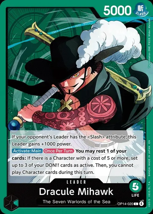 Dracule Mihawk — The Azure Sea's Seven