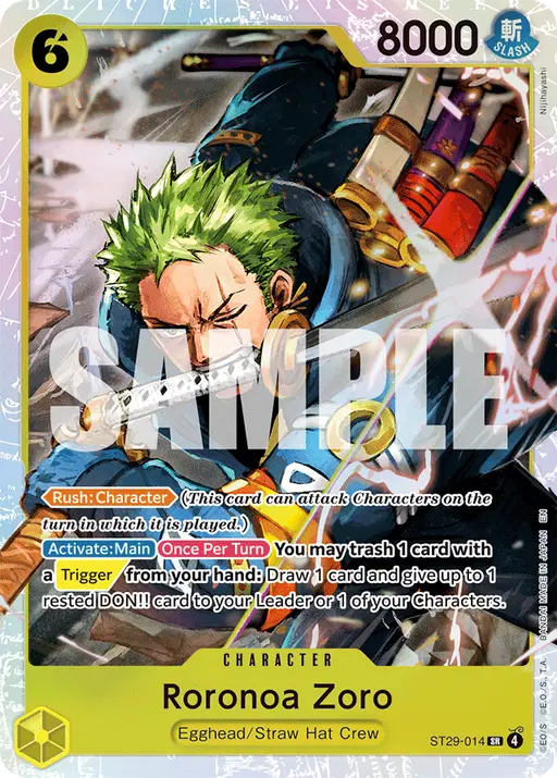 Roronoa Zoro — Starter Deck 29: Egghead