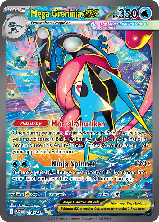 Mega Greninja ex — Chaos Rising