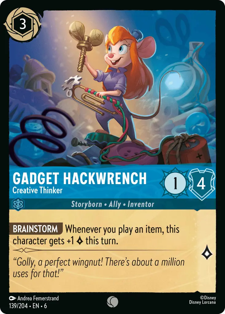 Gadget Hackwrench - Creative Thinker