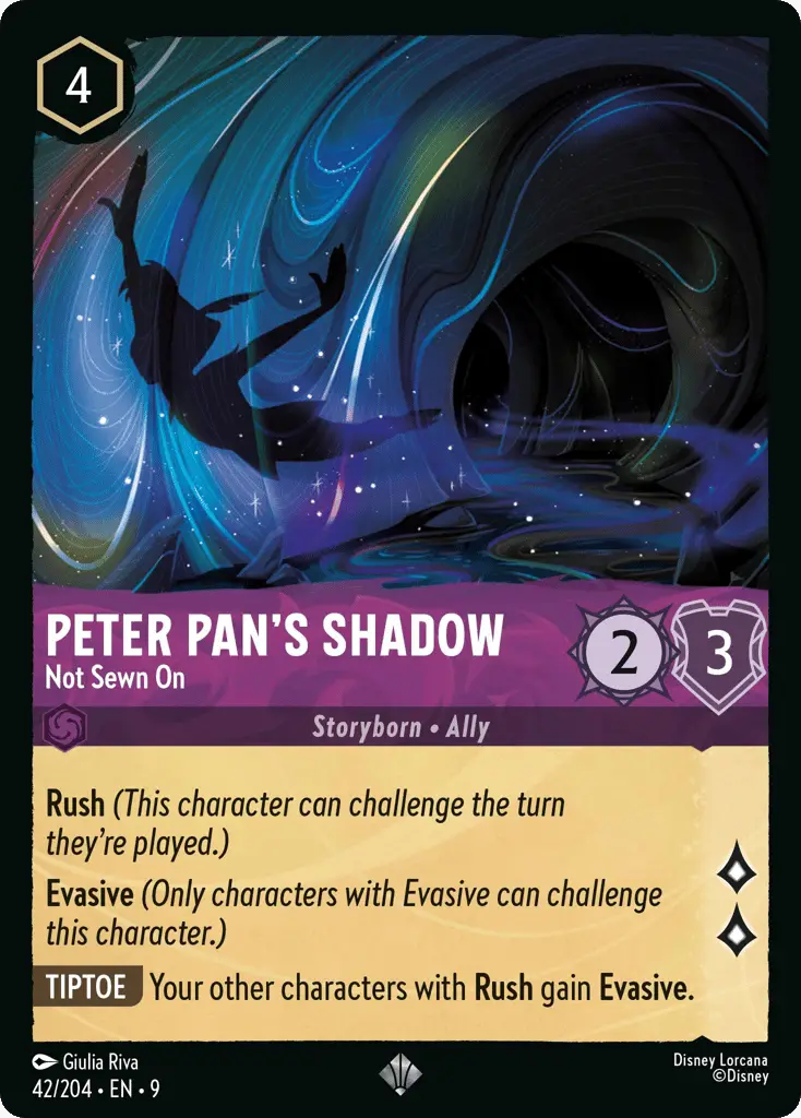 Peter Pan's Shadow - Not Sewn On