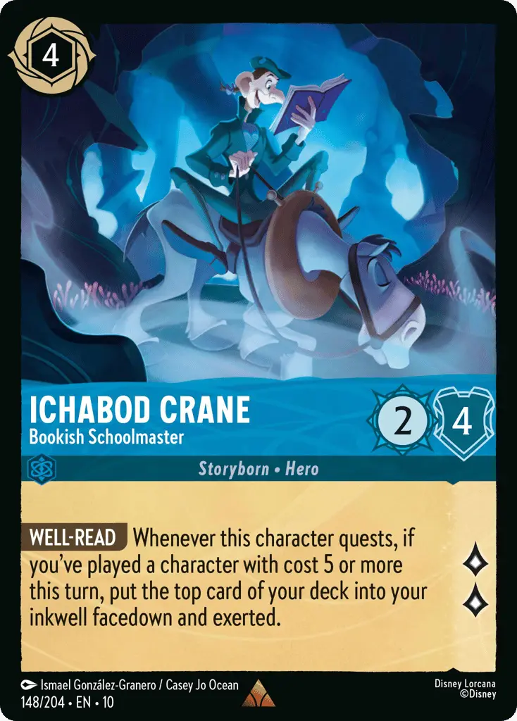 Ichabod Crane - Bookish Schoolmaster