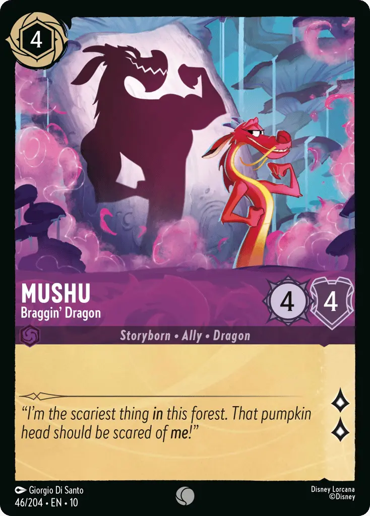 Mushu - Braggin' Dragon