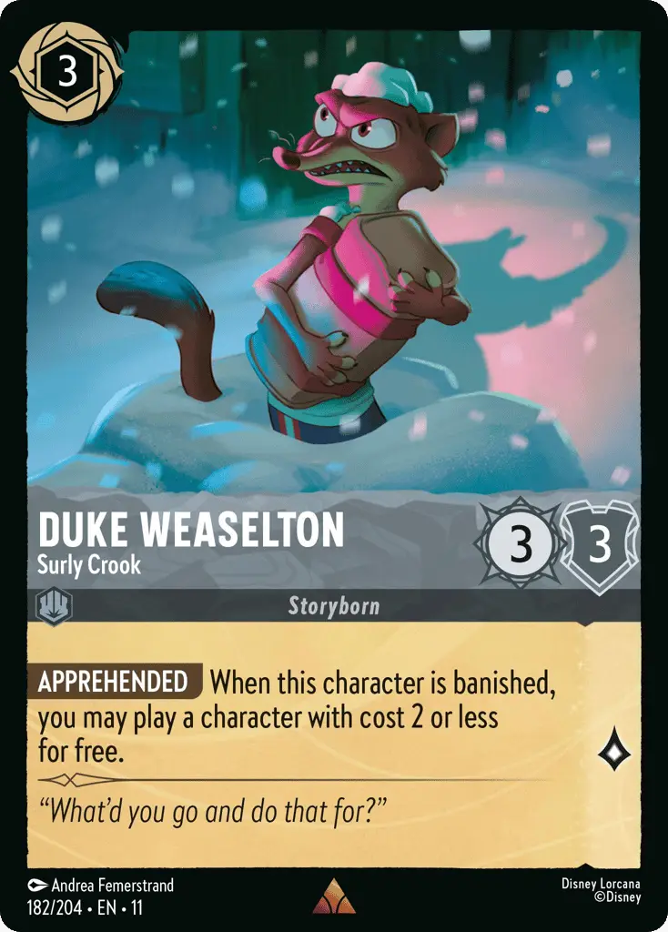 Duke Weaselton - Surly Crook