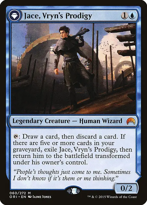Jace, Vryn's Prodigy // Jace, Telepath Unbound [Foil]