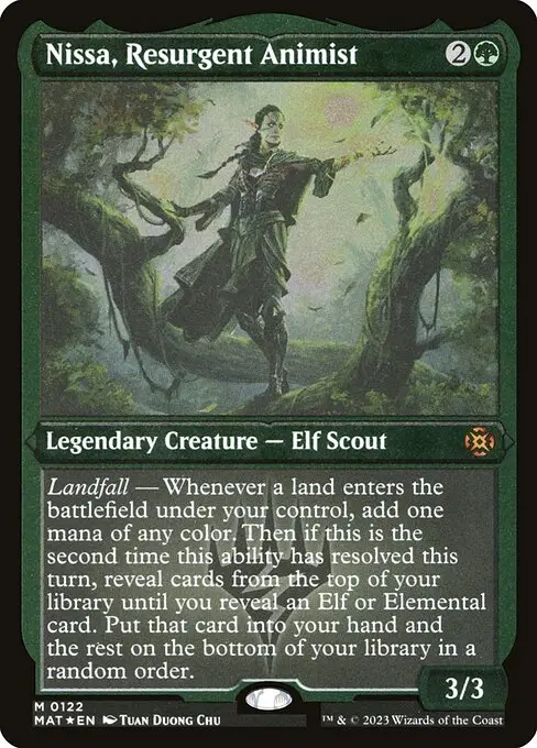 Nissa, Resurgent Animist [Etched]