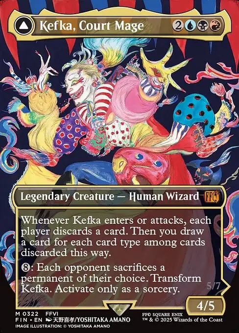 Kefka, Court Mage // Kefka, Ruler of Ruin [Foil]