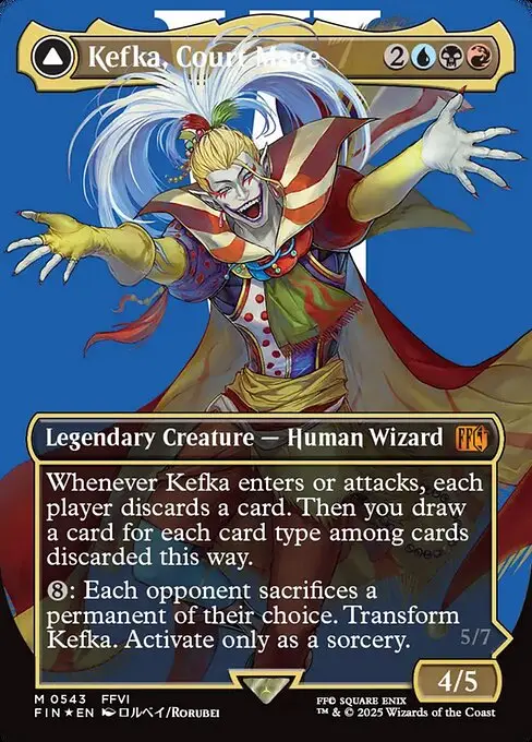 Kefka, Court Mage // Kefka, Ruler of Ruin [Foil]