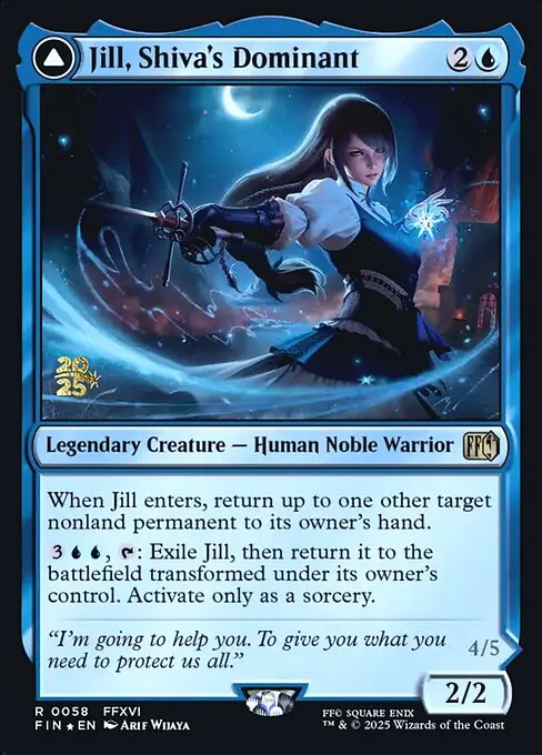 Jill, Shiva's Dominant // Shiva, Warden of Ice [Foil]