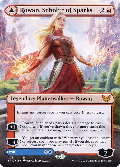 Rowan, Scholar of Sparks // Will, Scholar of Frost [Foil]