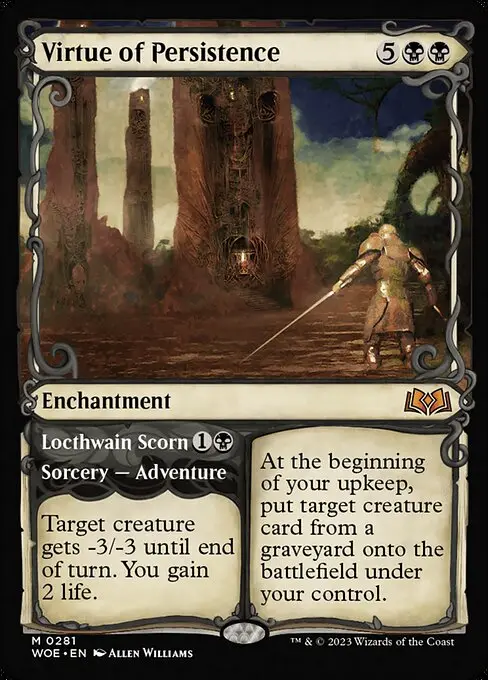 Virtue of Persistence // Locthwain Scorn [Foil]