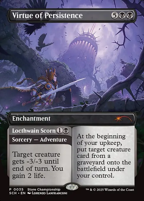Virtue of Persistence // Locthwain Scorn [Foil]