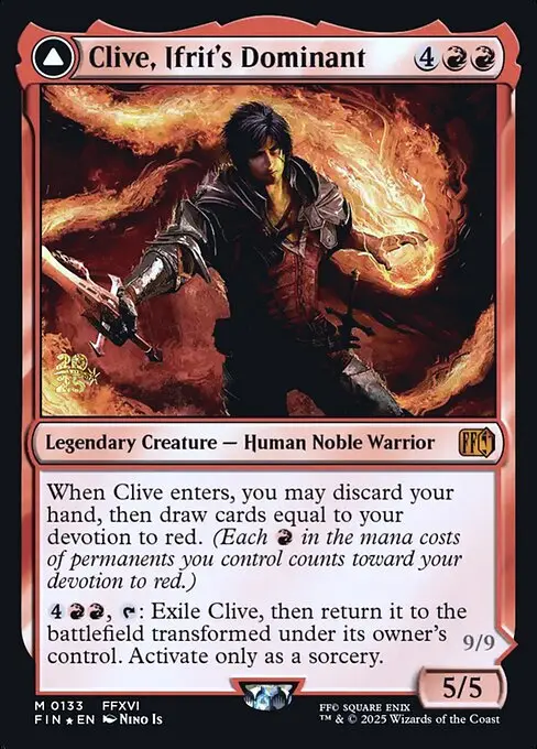 Clive, Ifrit's Dominant // Ifrit, Warden of Inferno [Foil]
