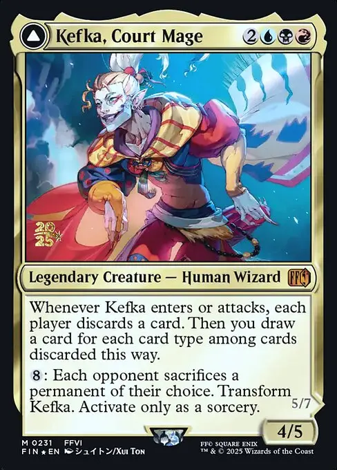 Kefka, Court Mage // Kefka, Ruler of Ruin [Foil]