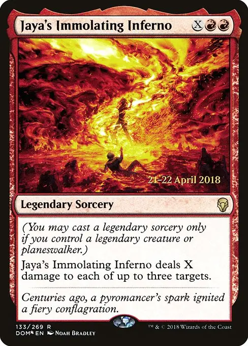 Jaya's Immolating Inferno [Foil]