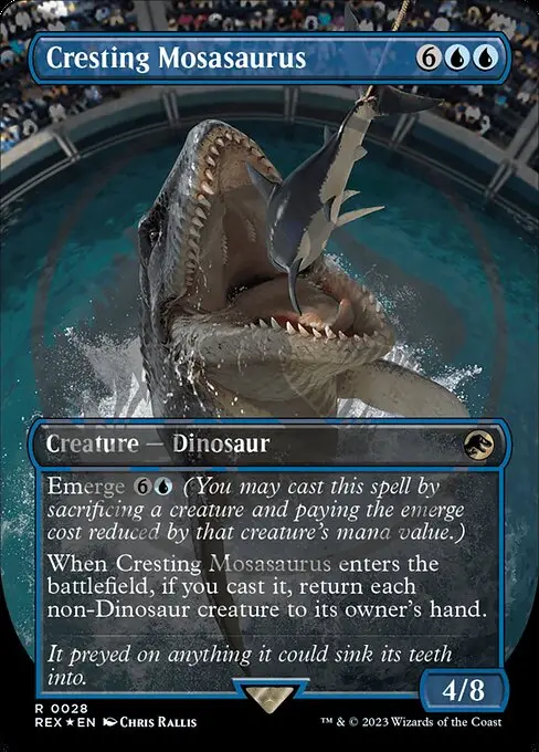 Cresting Mosasaurus [Foil]