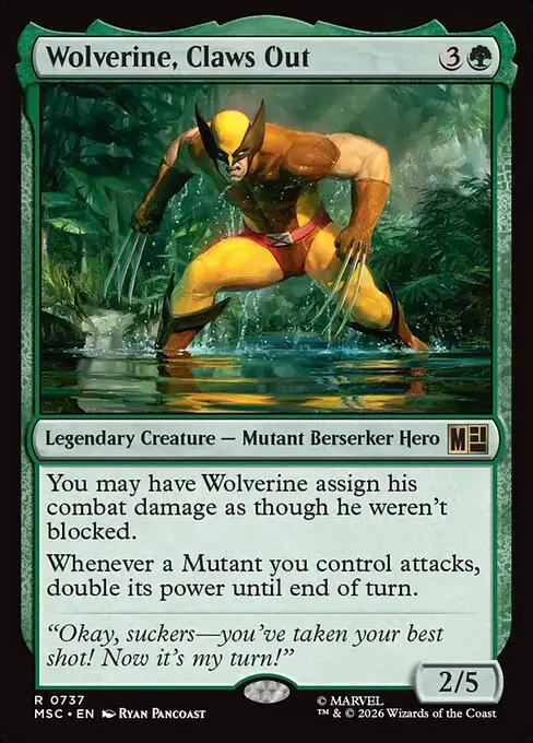Wolverine, Claws Out [Foil]