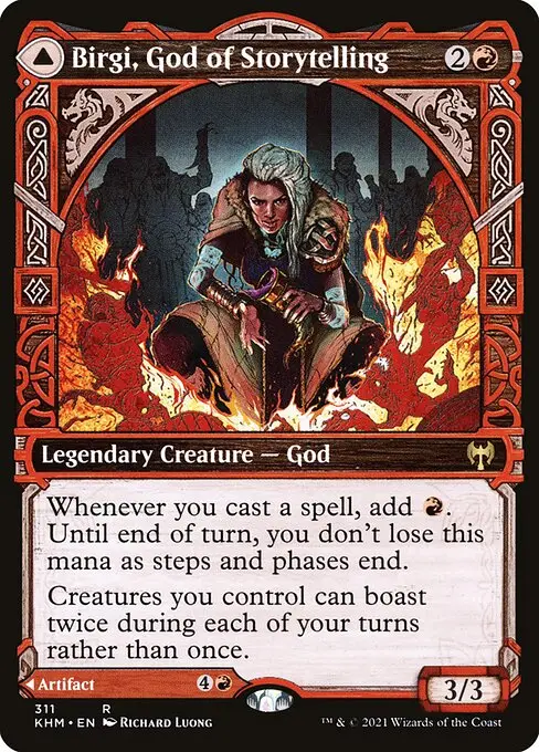 Birgi, God of Storytelling // Harnfel, Horn of Bounty [Foil]