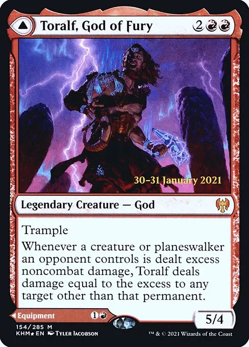 Toralf, God of Fury // Toralf's Hammer [Foil]