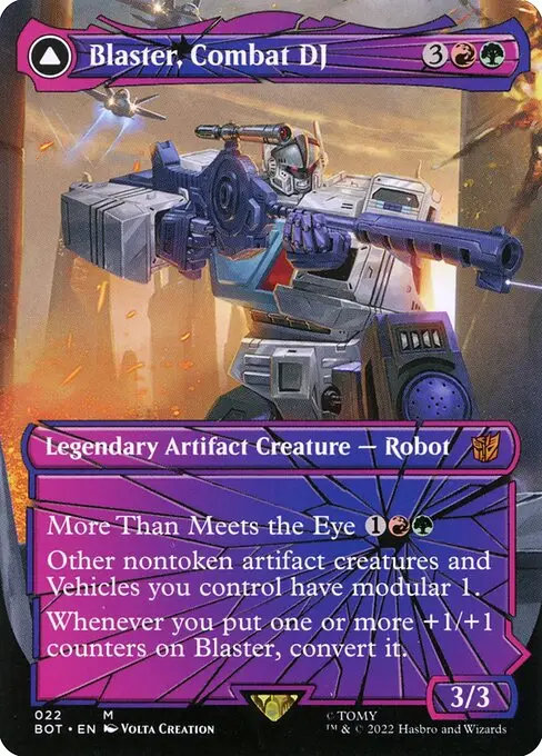 Blaster, Combat DJ // Blaster, Morale Booster [Foil]