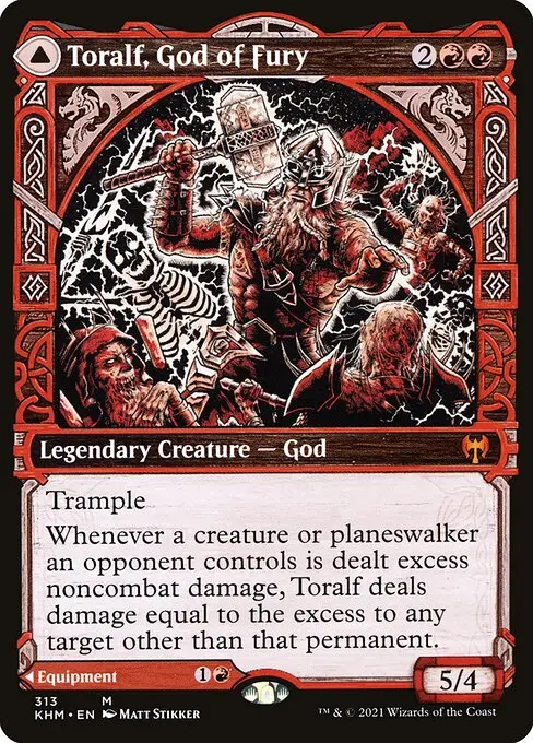 Toralf, God of Fury // Toralf's Hammer [Foil]