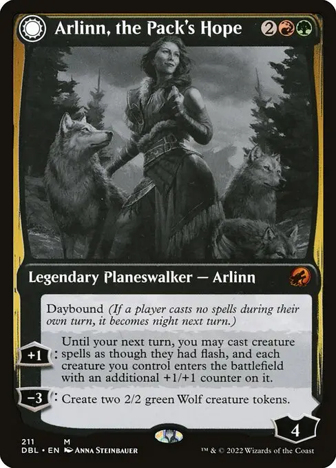 Arlinn, the Pack's Hope // Arlinn, the Moon's Fury [Foil]