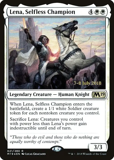 Lena, Selfless Champion [Foil]