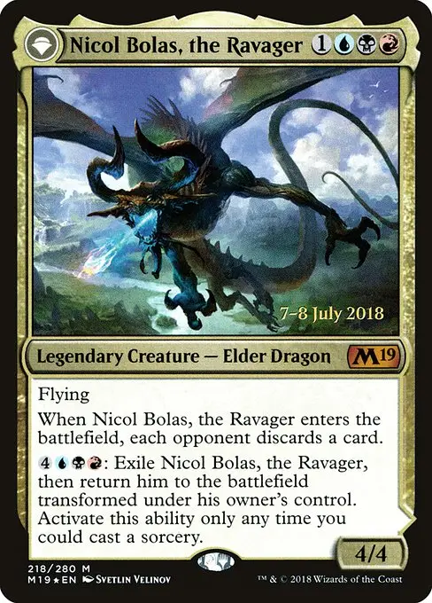 Nicol Bolas, the Ravager // Nicol Bolas, the Arisen [Foil]