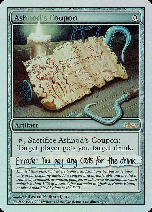 Ashnod's Coupon [Foil]