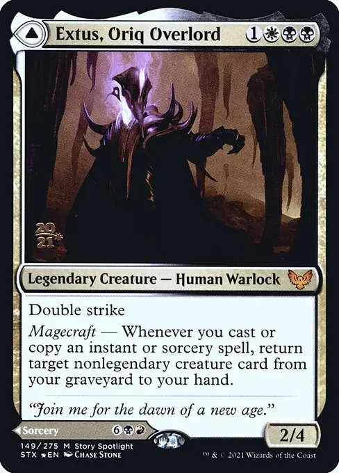 Extus, Oriq Overlord // Awaken the Blood Avatar [Foil]