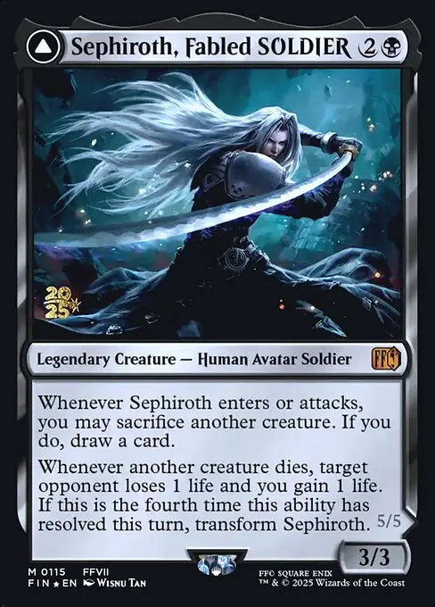 Sephiroth, Fabled SOLDIER // Sephiroth, One-Winged Angel [Foil]