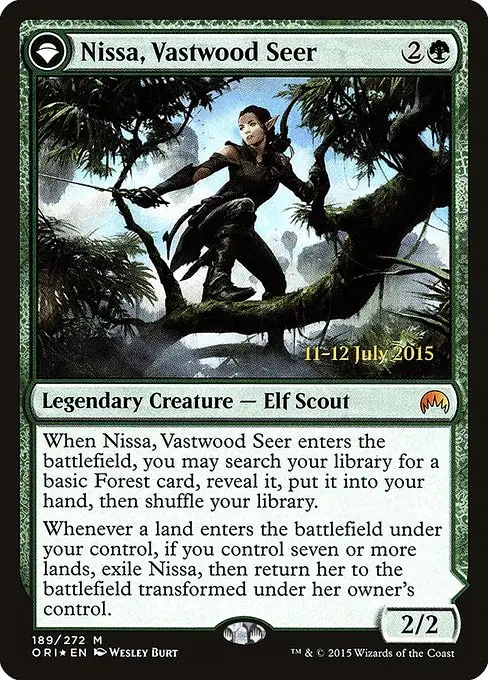 Nissa, Vastwood Seer // Nissa, Sage Animist [Foil]