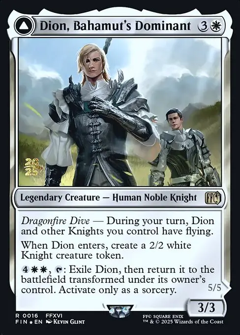 Dion, Bahamut's Dominant // Bahamut, Warden of Light [Foil]