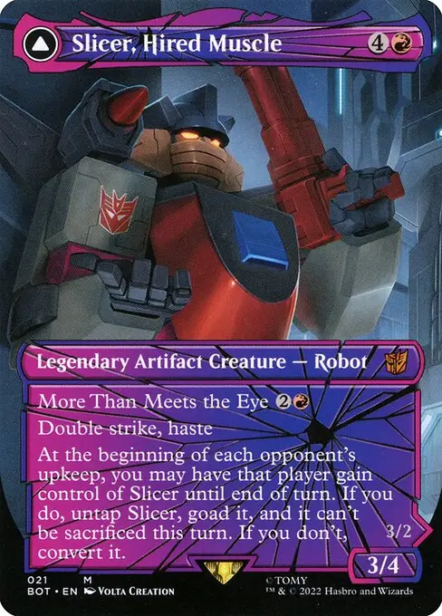 Slicer, Hired Muscle // Slicer, High-Speed Antagonist [Foil]