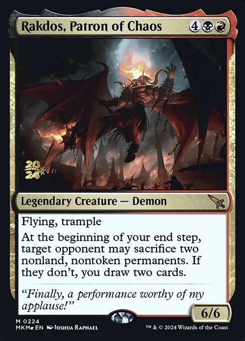 Rakdos, Patron of Chaos [Foil]
