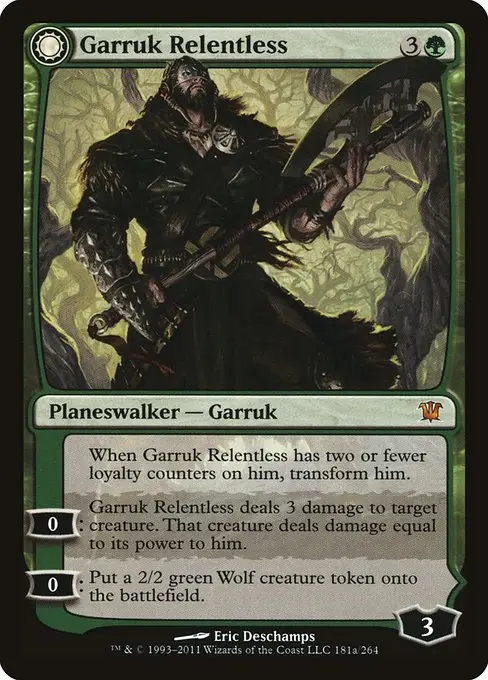 Garruk Relentless // Garruk, the Veil-Cursed [Foil]
