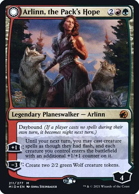 Arlinn, the Pack's Hope // Arlinn, the Moon's Fury [Foil]